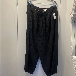 Anthropologie Black High-Waist Dress Jumpsuit